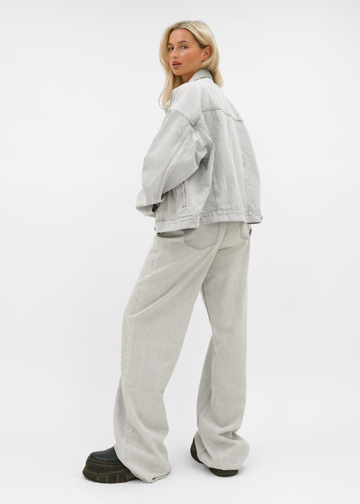 Baggy jeans light washed grey (tall)