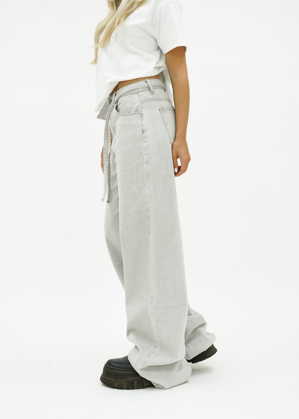 Baggy jeans light washed grey (tall)