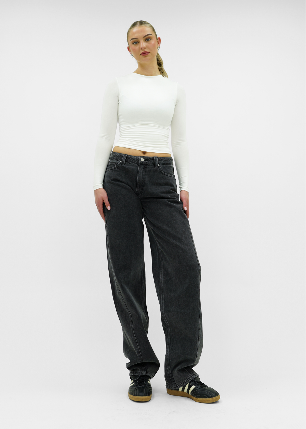 Balloon jeans dark grey (tall)
