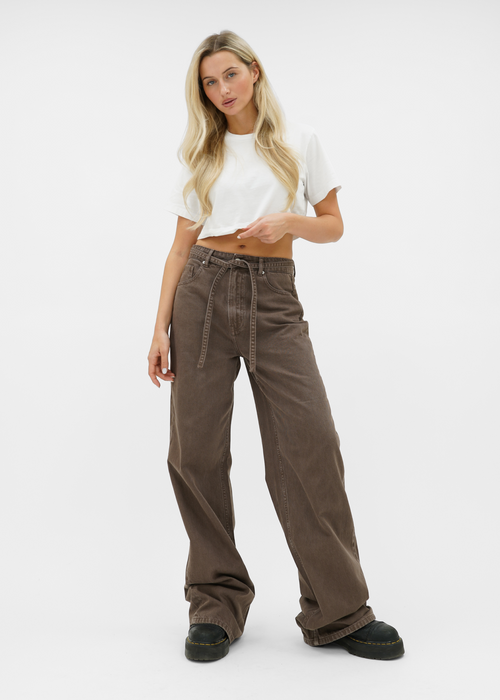 Baggy jeans washed brown (tall)