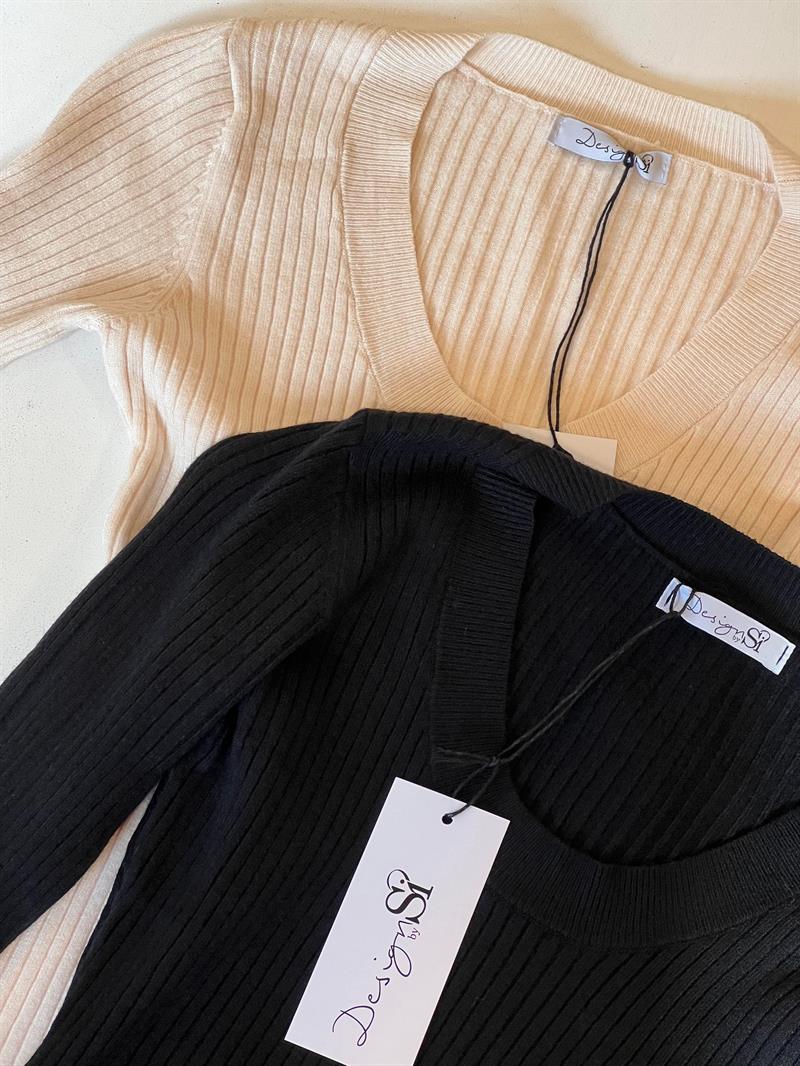 Mana knit blouse - Black