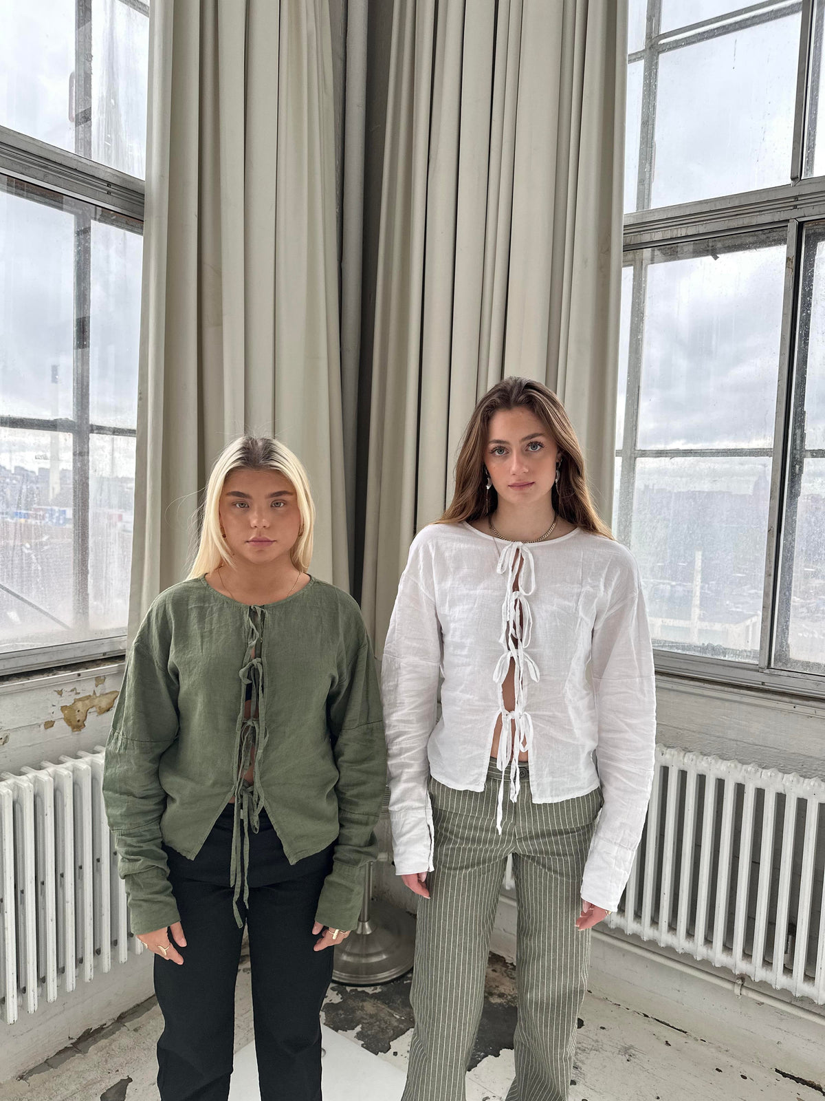 Angel linen blouse - khaki