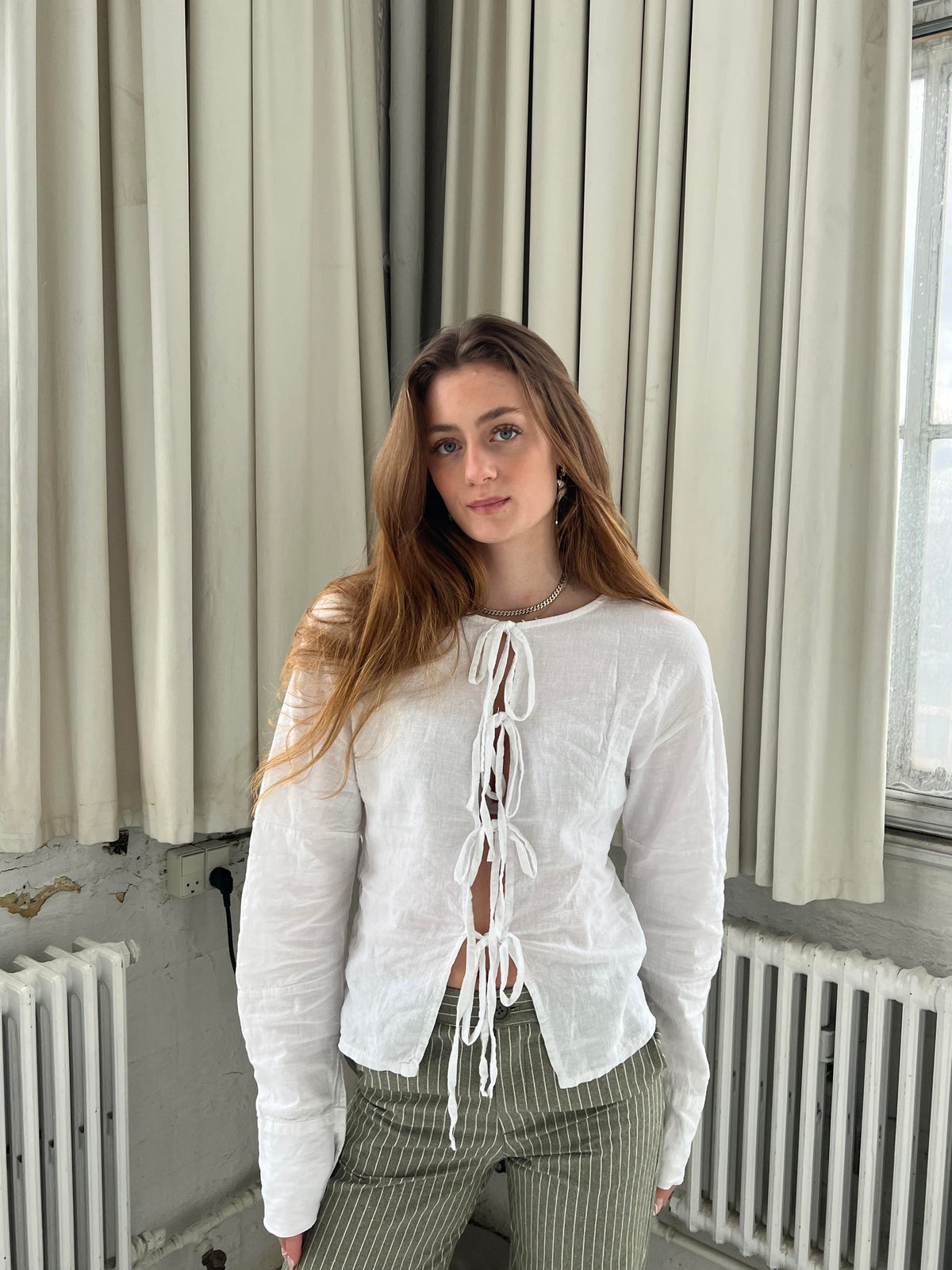 Angel linen shirt - white