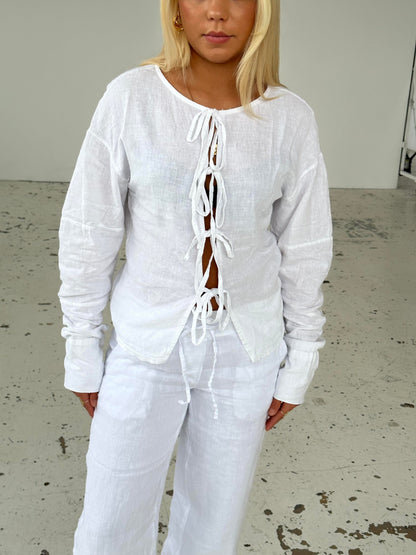 Angel linen shirt - white