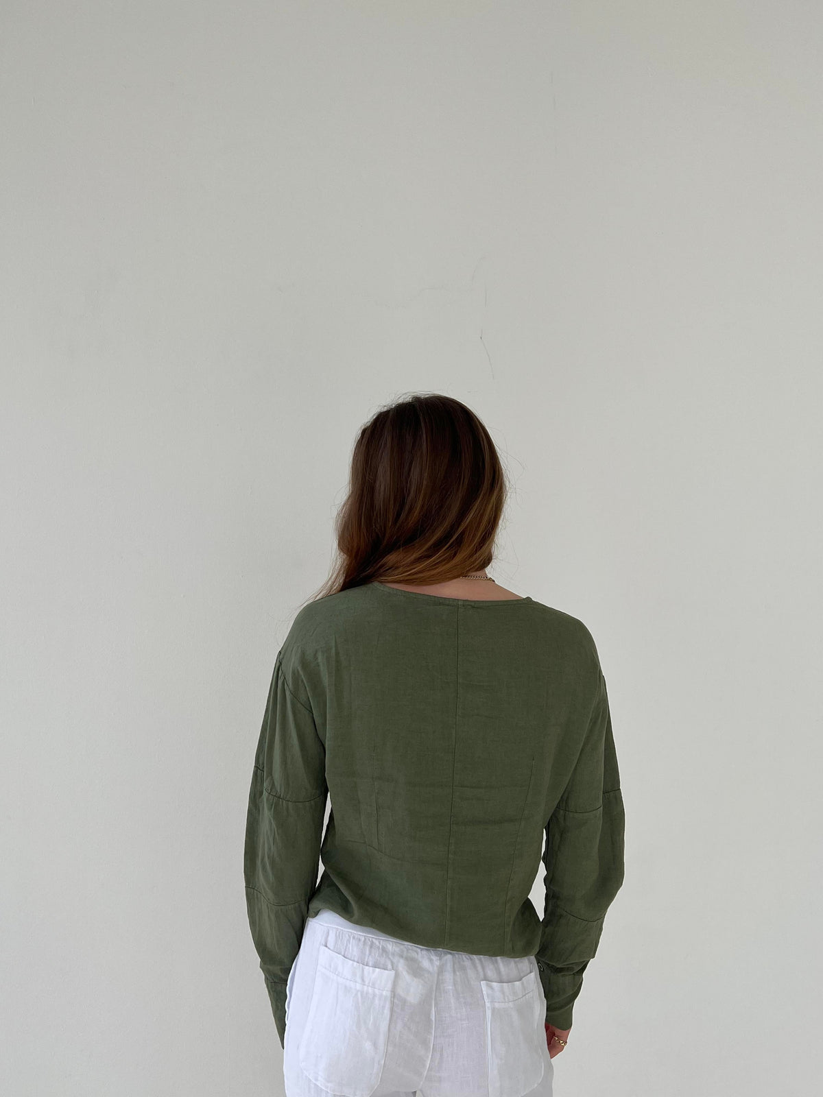 Angel linen blouse - khaki