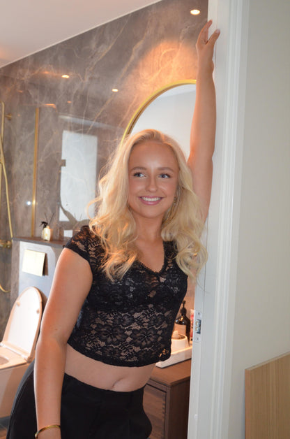 Hemilly lace top - Black