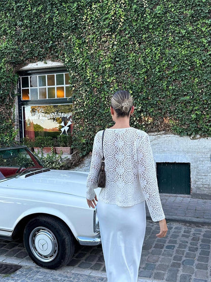 Angelina lace blouse - White