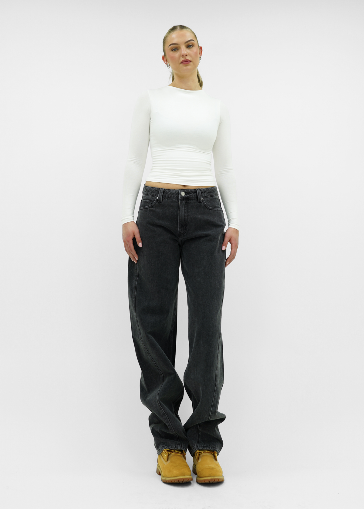 Balloon jeans dark grey (tall)