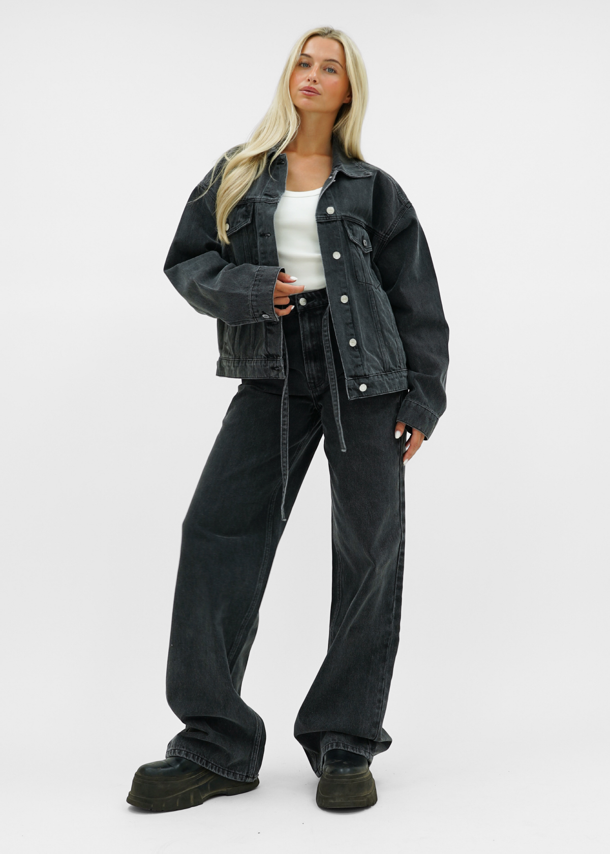 Baggy jeans dark washed grey (tall)