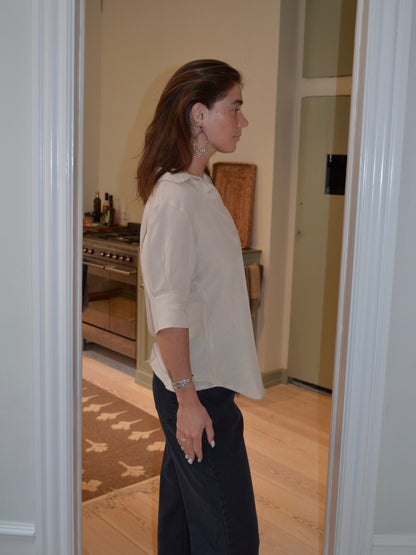 Ria linen blouse - Beige