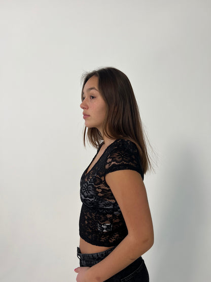 Hemilly lace top - Black