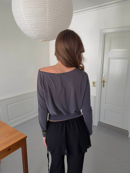 Lena blouse - Dark grey