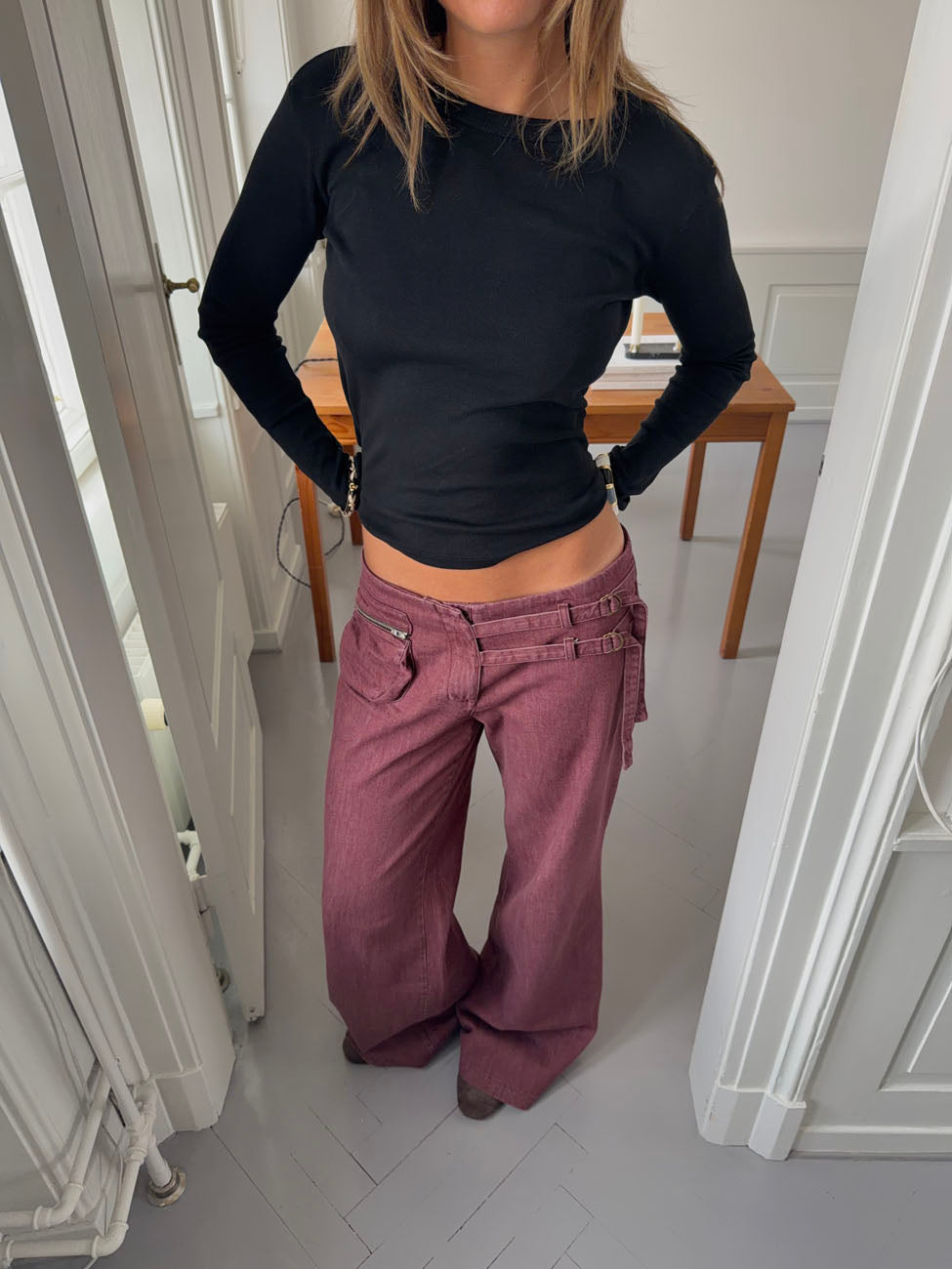Roleo blouse with long sleeves - Black