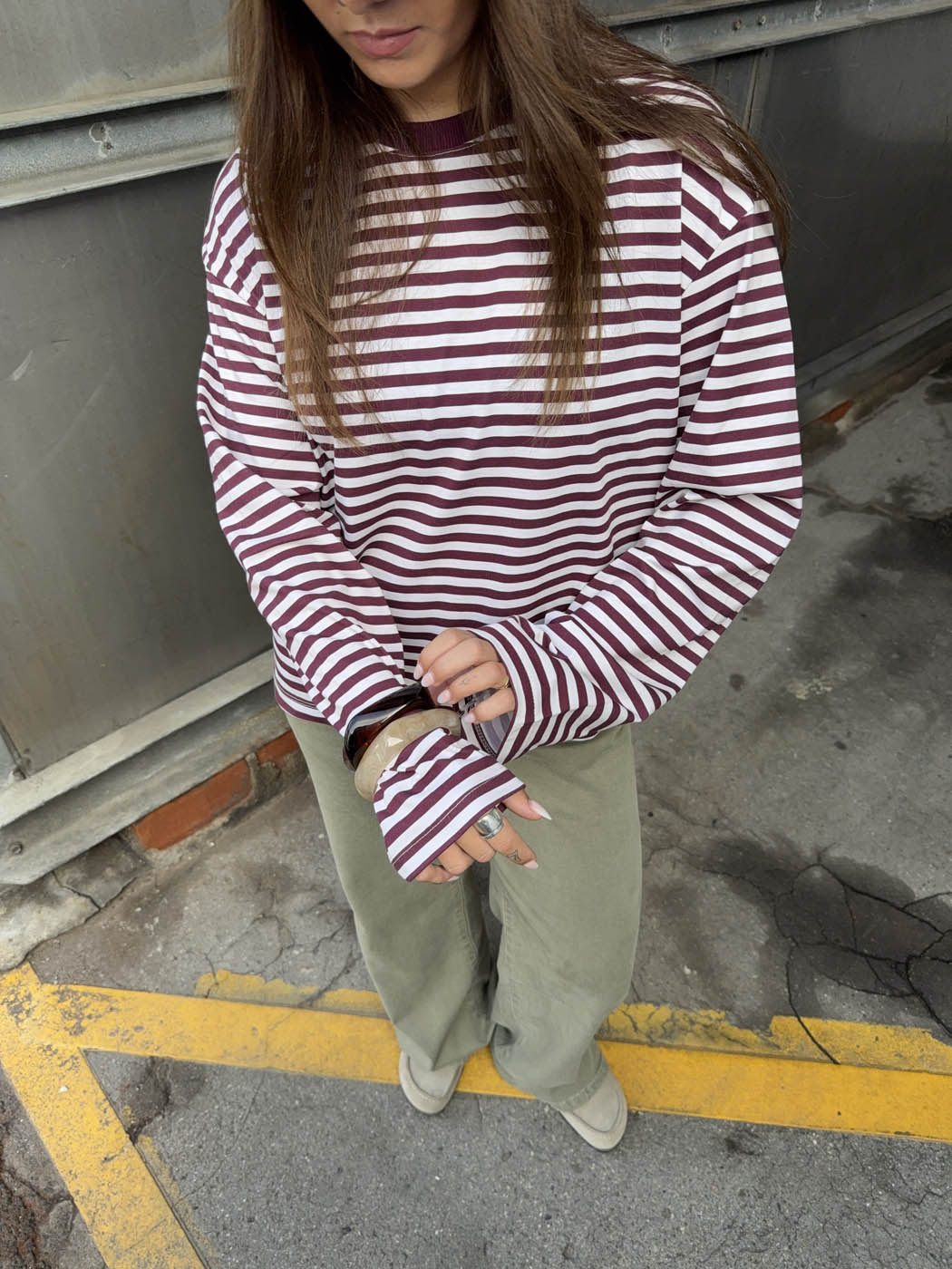 Lura striped blouse - Red/white
