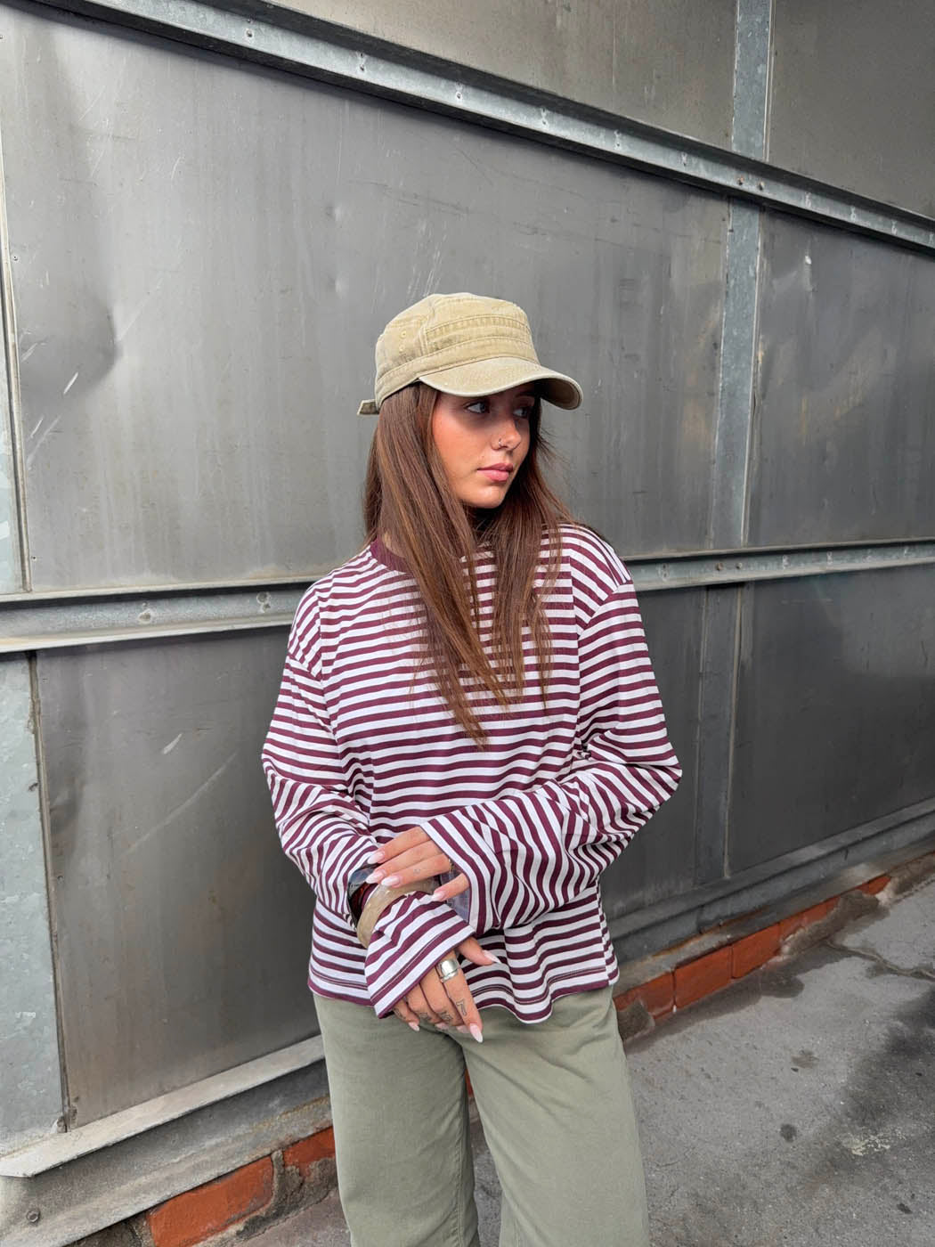 Lura striped blouse - Red/white