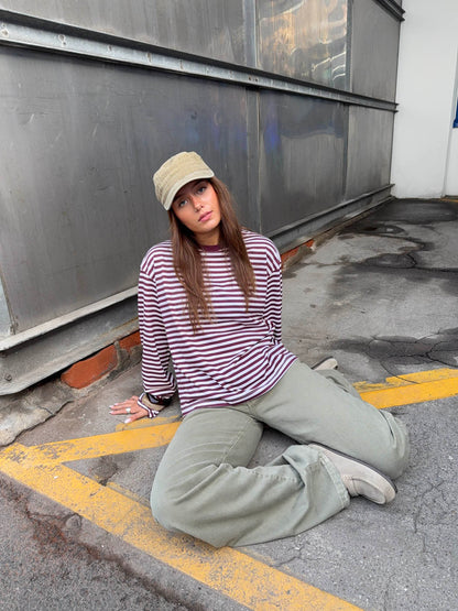 Lura striped blouse - Red/white