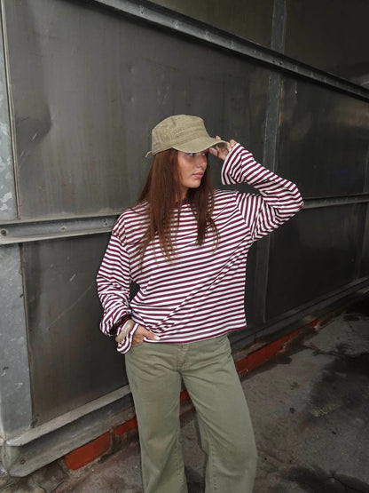 Lura striped blouse - Red/white