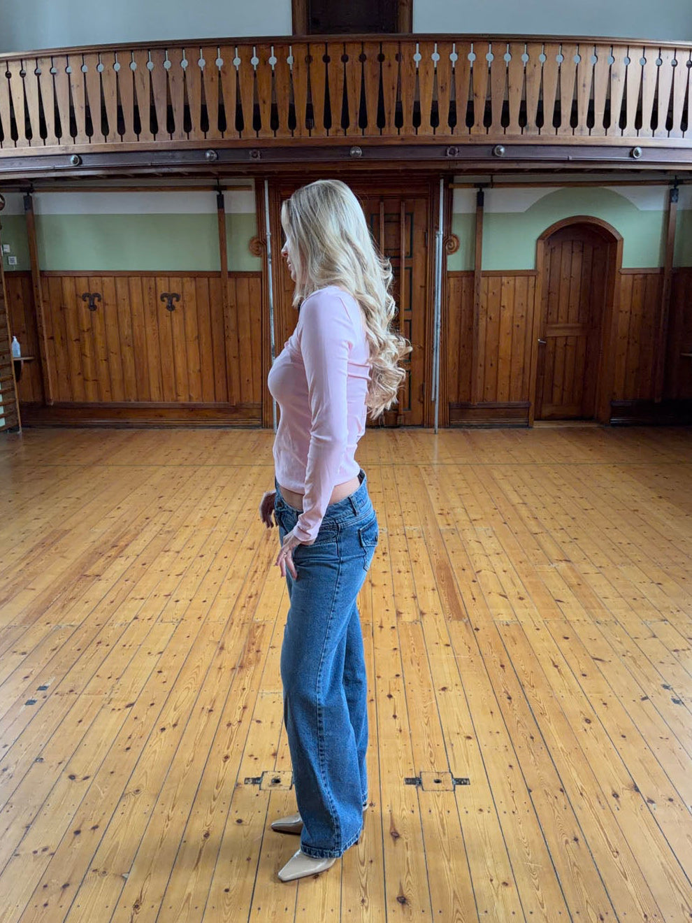Carli long-sleeved blouse - Light pink