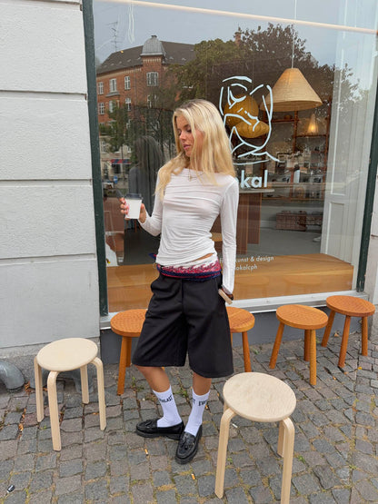 Kaia long-sleeved cashmere blouse – White