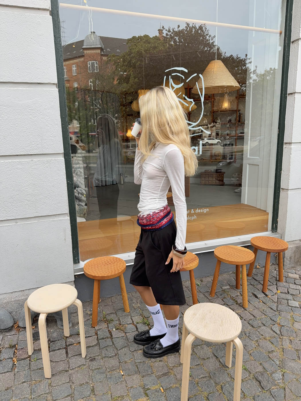 Kaia long-sleeved cashmere blouse – White